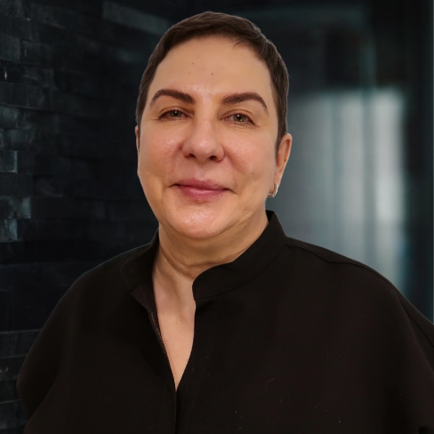 A portrait of Eva (Svetlana) Afanasyeva of Altman Aesthetic Center at Manhattan, NY.